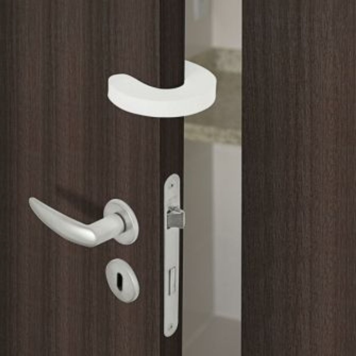 Protetor de Porta Eva 9,5x1,6cm Branco, marca Ordene - Foto 2