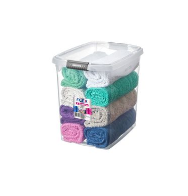 Caixa Organizadora Alta 31,8x22,8x29,1cm 14L Cristal