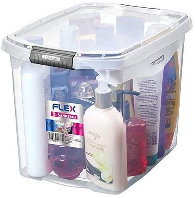 Caixa Organizadora Mdia 31,8x22,8x23,1cm 11L Cristal