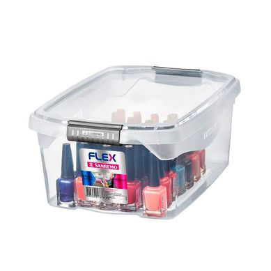 Caixa Organizadora Baixa 31,8x22,8x13,1cm 6L Cristal
