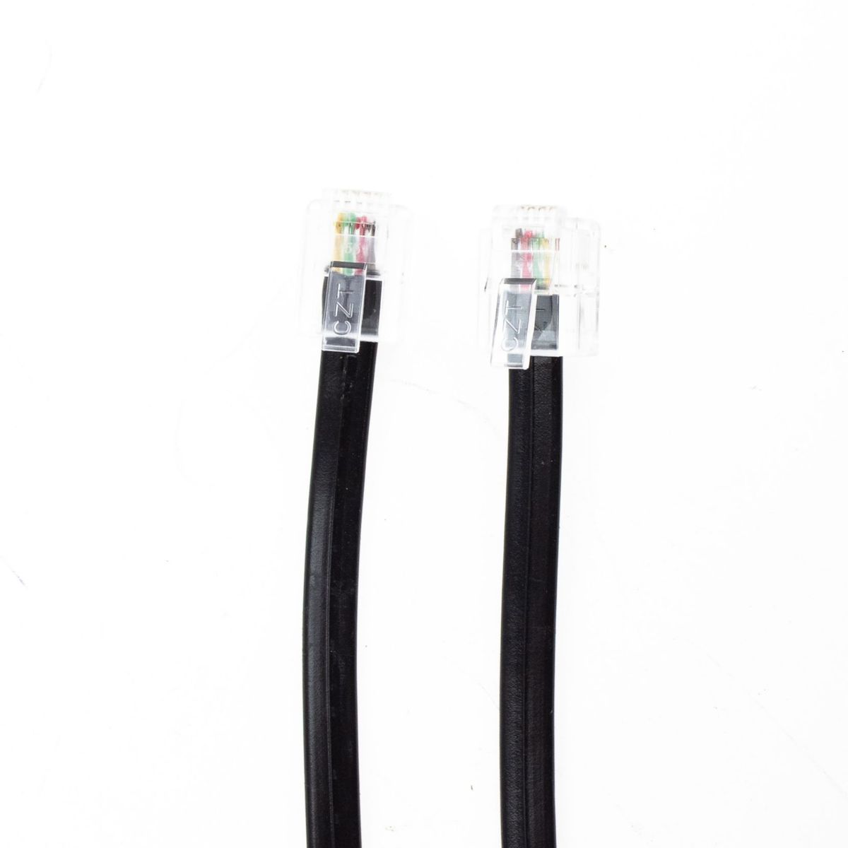 Cordao Liso 6P4C 2M Preto, marca Dualcomp - Foto 2
