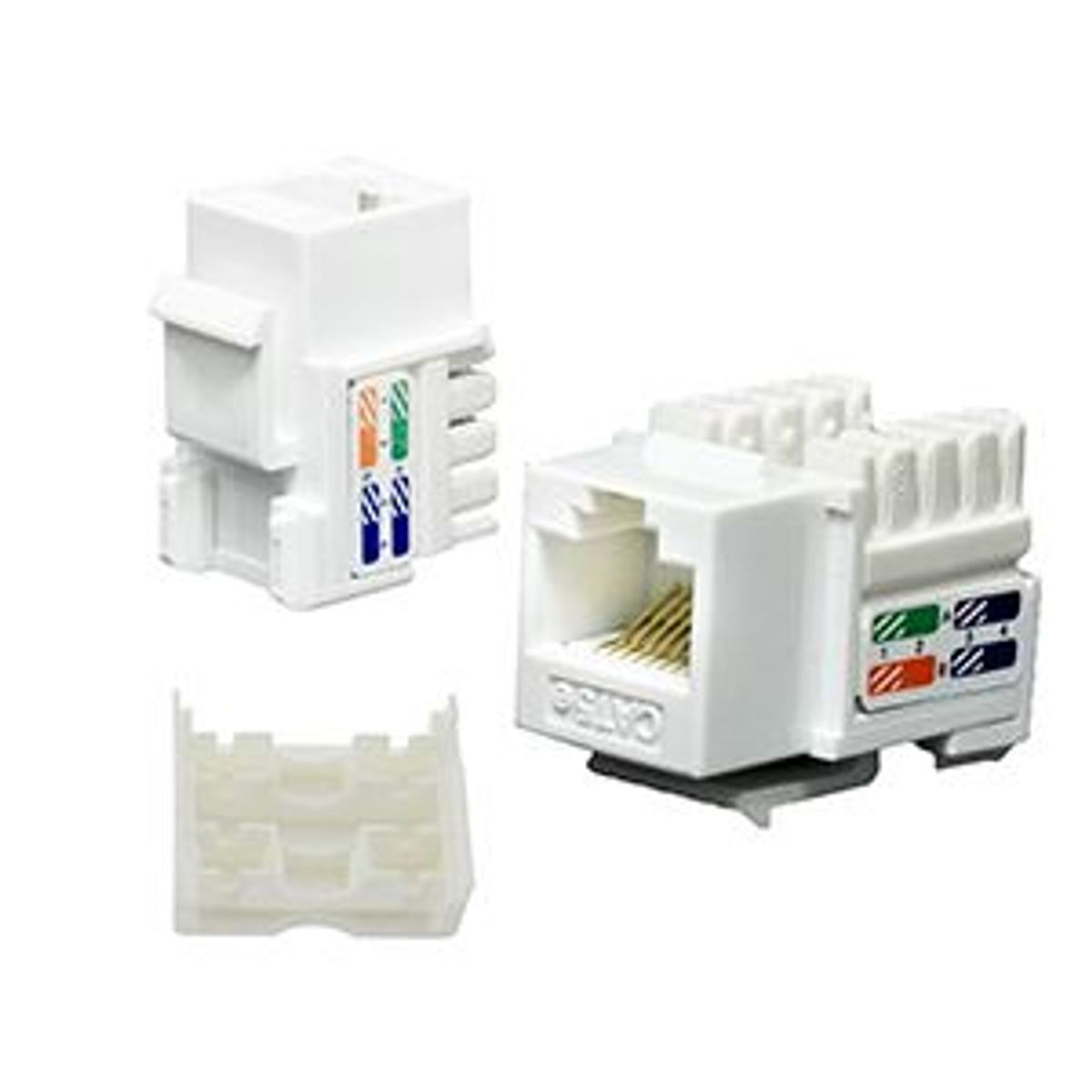 Keystone Cat 5E Fêmea RJ45 Plus Branco, marca Speedlan - Foto 2