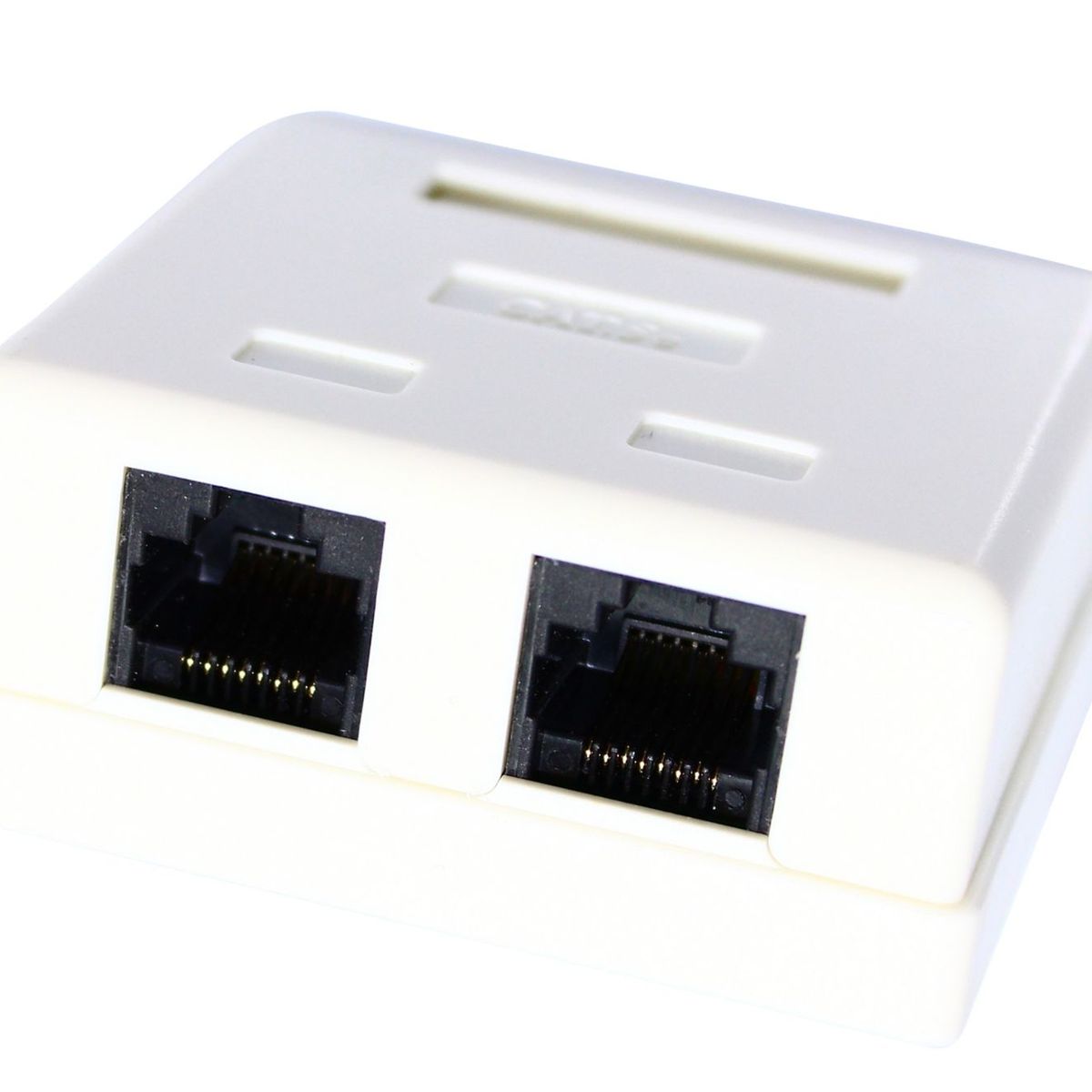 Caixa de Sobrepor com Duas Entradas CAT5 Branco, marca Dualcomp - Foto 2