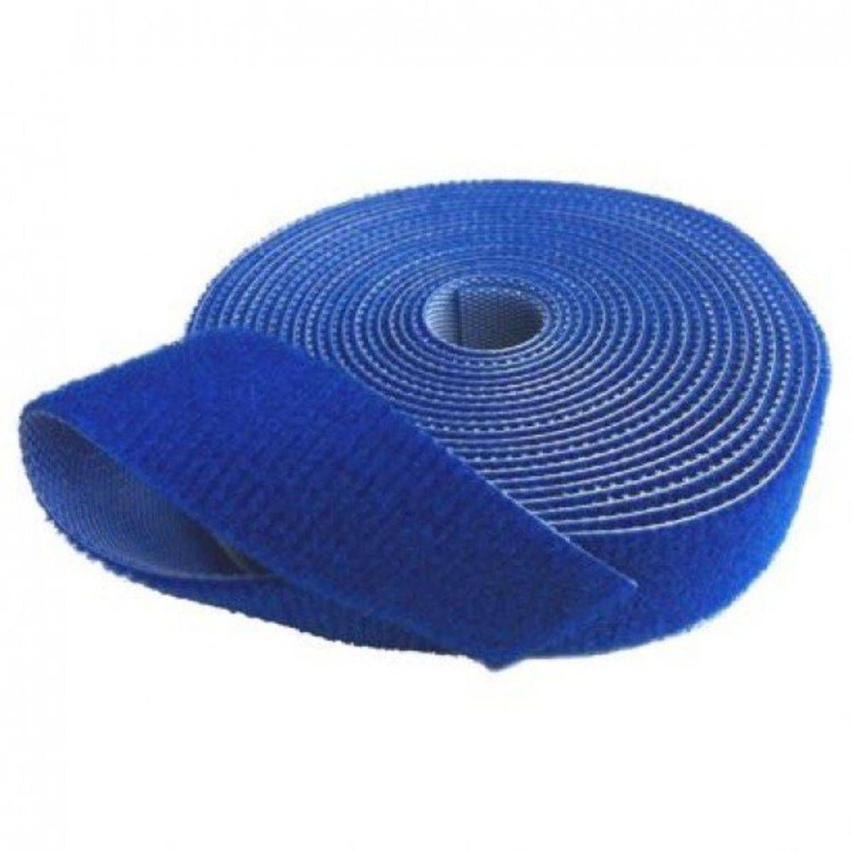 Abracadeira Velcro Dupla Face Rolo 2,5M Azul, marca Dualcomp - Foto 2