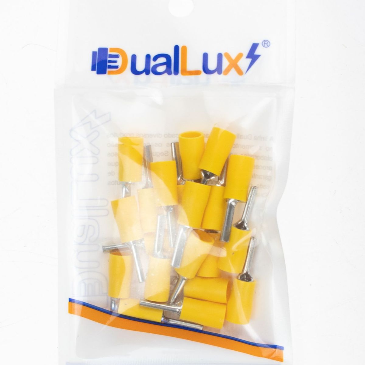 Engate Terminal Pino Longo 2,7x6,6cm Amarelo 20 Peças Dualcomp, marca Dualcomp - Foto 2