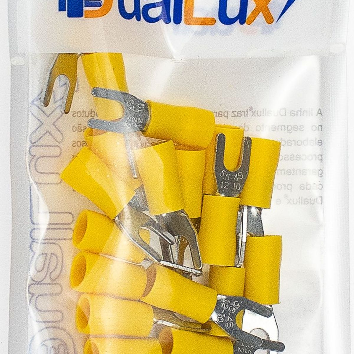 Terminal Forquilha 2.70-6.60mm Amarelo Dualcomp, marca Dualcomp - Foto 2
