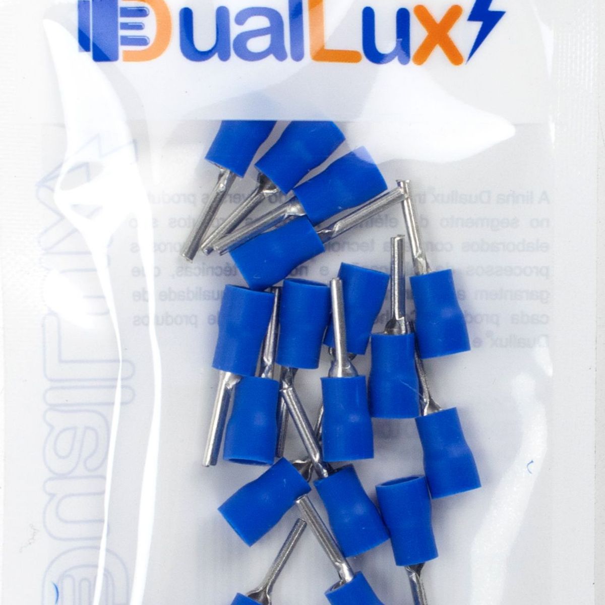 Terminal para Longo Furo 1.30-2.60mm Azul Dualcomp, marca Dualcomp - Foto 2