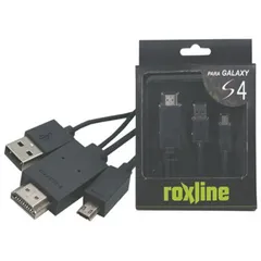 Cabo Adaptador MHL HDMI x USB-A 11P 2000cm Preto