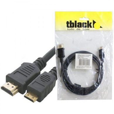 Cabo Adaptador HDMI x Mini HDMI 1.4 2000cm Preto