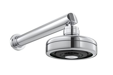 Ducha Redonda de Parede Cromada com Tubo Acqua Plus