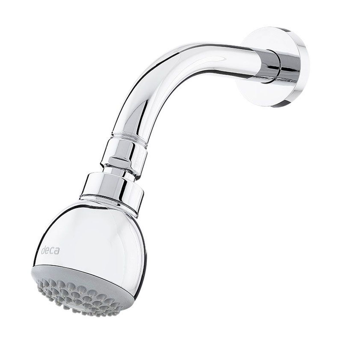 Ducha Redonda de Parede Cromada com Tubo Max, marca Deca - Foto Principal