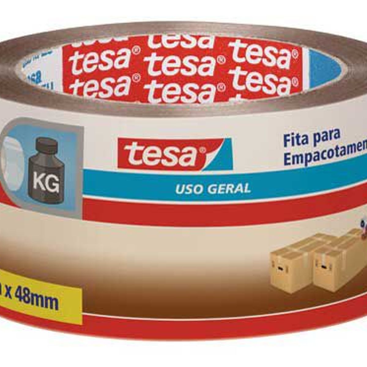 Fita de Empacotamento, Marrom, 50x48m, marca Tesa - Foto Principal
