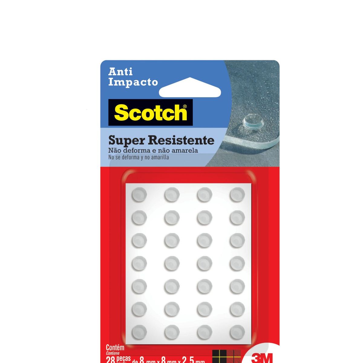 Anti-Impacto Vermelho Pequeno 3M, marca 3m - Foto Principal