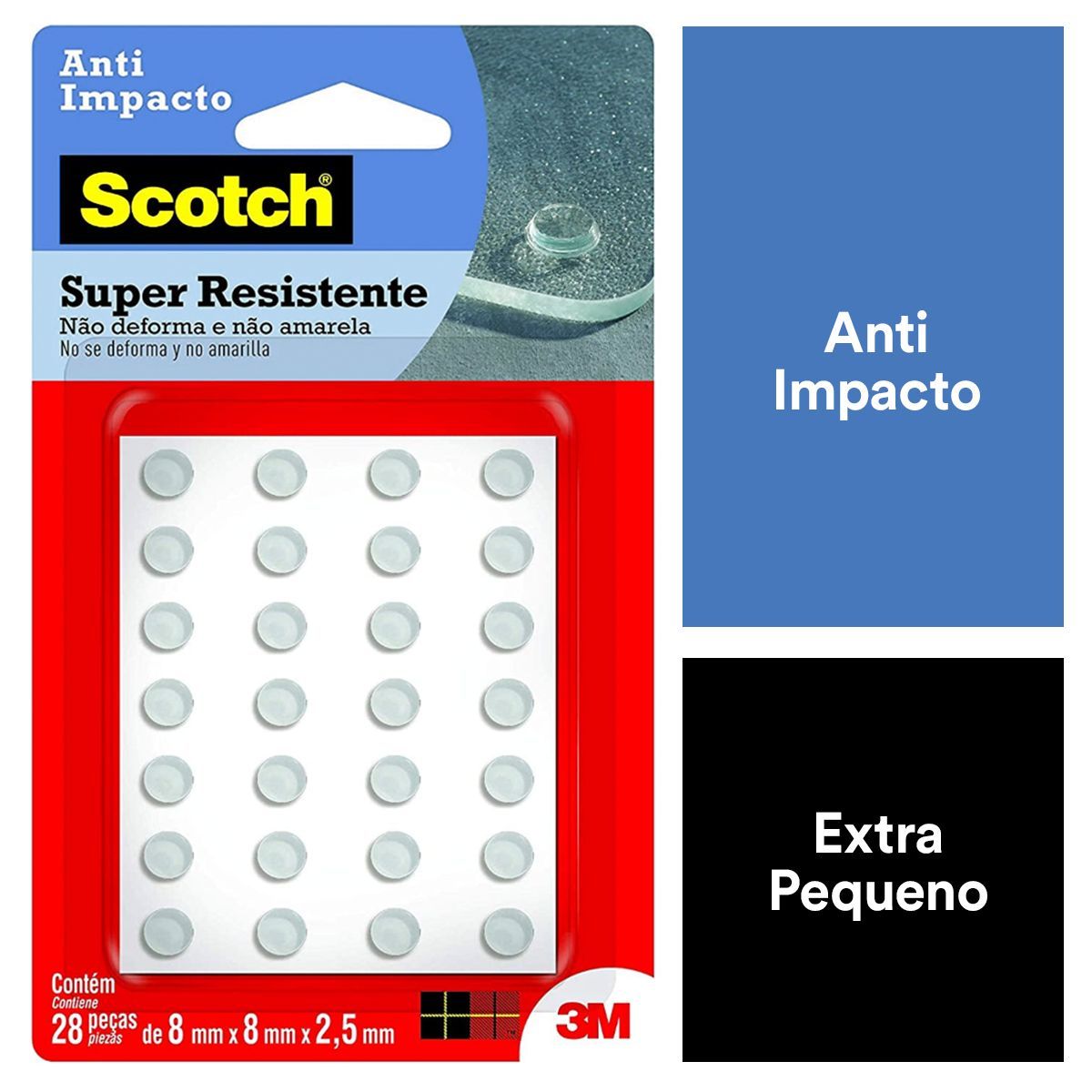 Anti-Impacto Vermelho Pequeno 3M, marca 3m - Foto 2