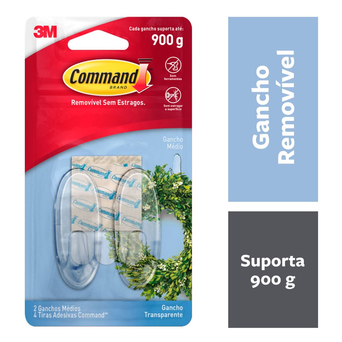 Gancho Command Médio 3M, marca 3m - Foto Principal