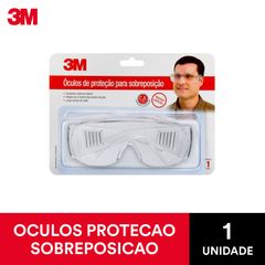 Óculos De Proteção Sobreposição 3M