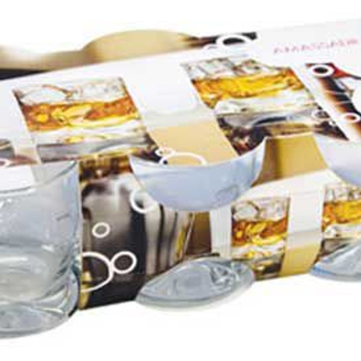 Jogo 6 Copos Baixos  Amassadinho Cristalino 250ml Nadir, marca Nadir Figueiredo - Foto Principal