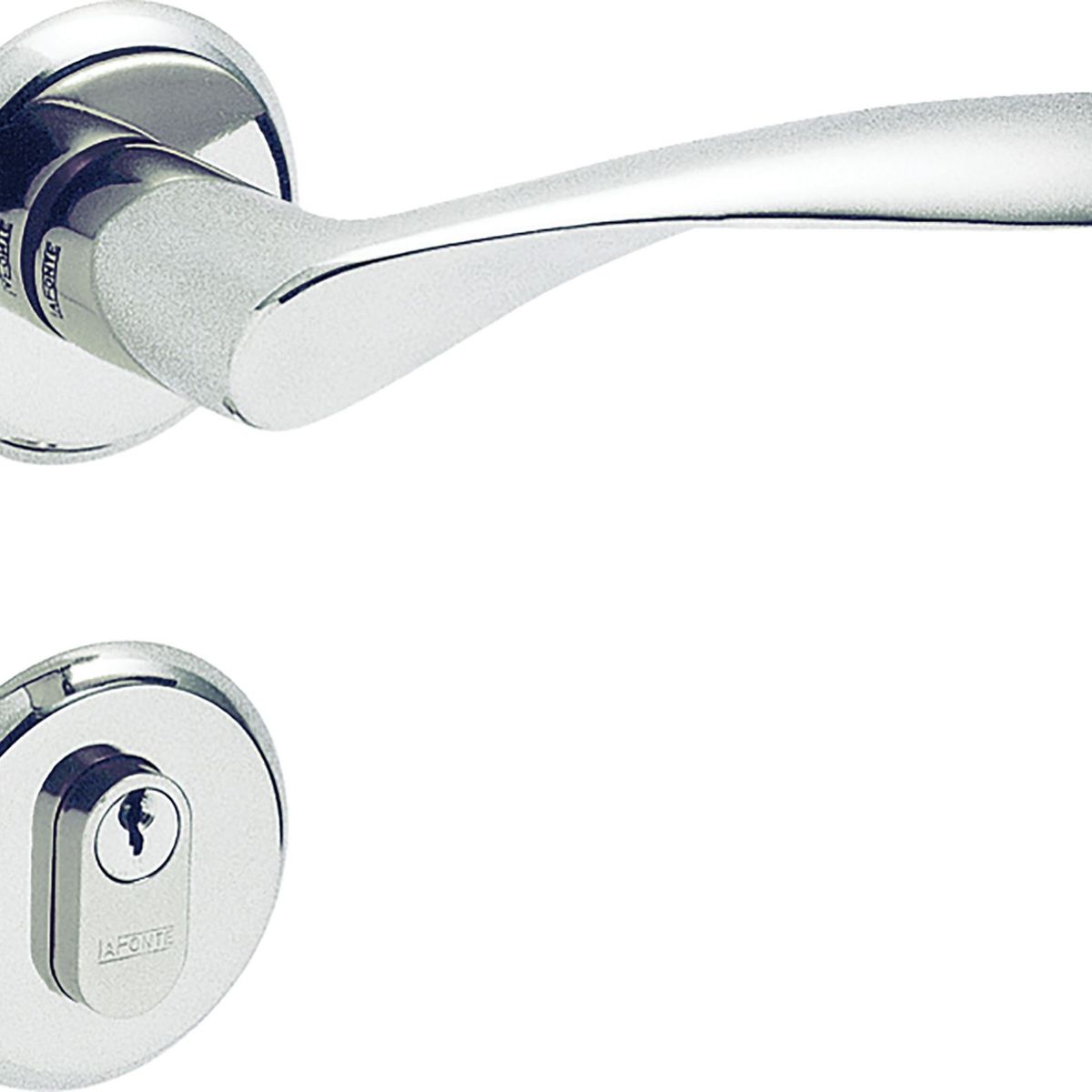 Fechadura 610 Externa Cromado Acetinado, marca La Fonte - Foto Principal