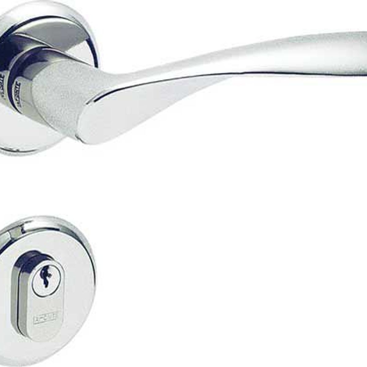 Fechadura 610 Externa Cromado Acetinado, marca La Fonte - Foto 2