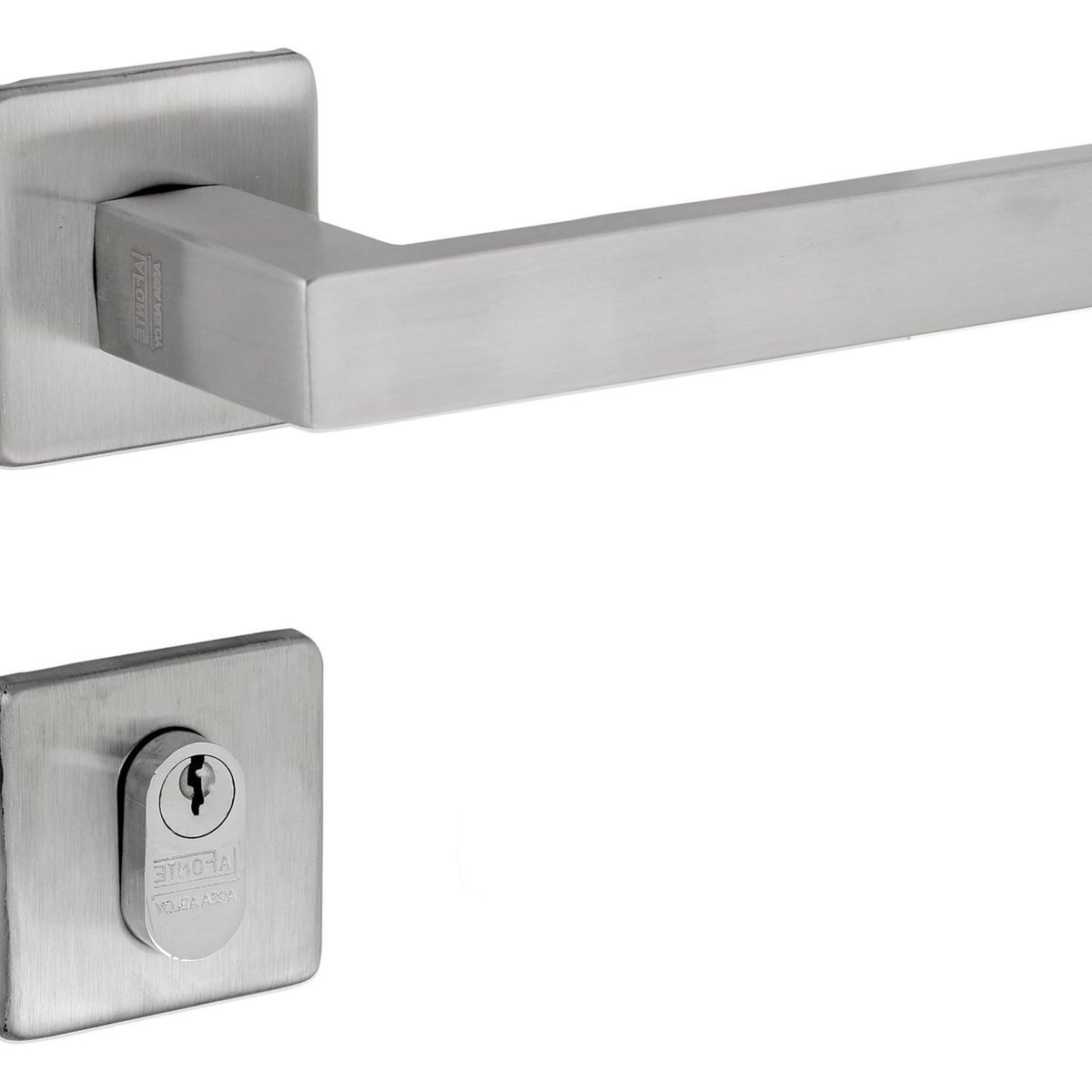 Fechadura 455 Externa 55mm Escovado, marca La Fonte - Foto Principal