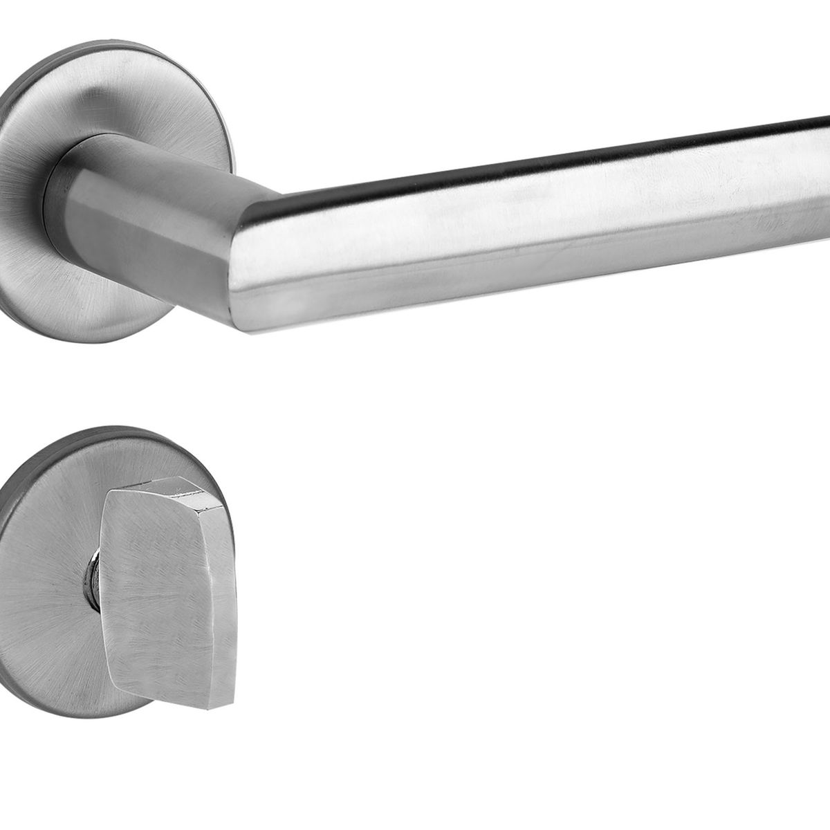 Fechadura 880 WC (Banheiro) 40mm Escovado, marca La Fonte - Foto Principal