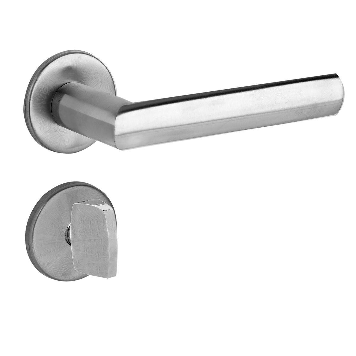Fechadura 880 WC (Banheiro) 40mm Escovado, marca La Fonte - Foto Principal