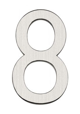 Algarismo IL ALG Chapa 100 8 Inox Polido