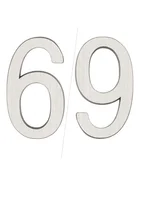 Algarismo IL ALG Chapa 50 6/9 Inox Polido