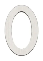 Algarismo IL ALG Chapa 50 0 Inox Polido
