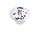 Puxador Il1746 Menino Skate, Cerâmica, 3,7cm