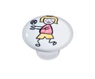 Puxador Il1747 Menina Volei, Cerâmica, 3,7cm