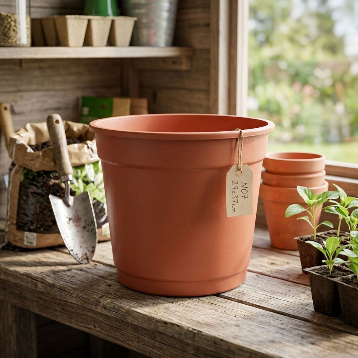 Vaso Redondo N07 Terracota Nutriplan, marca Nutriplast - Foto 2