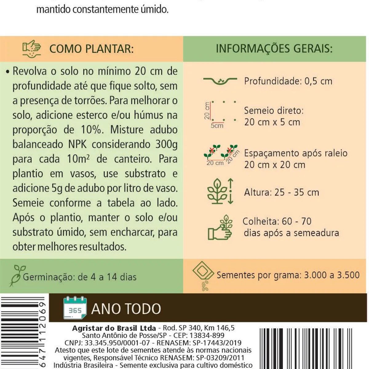 Semente Horta Agrião Água Folha Larga, marca Topseed Garden - Foto 2
