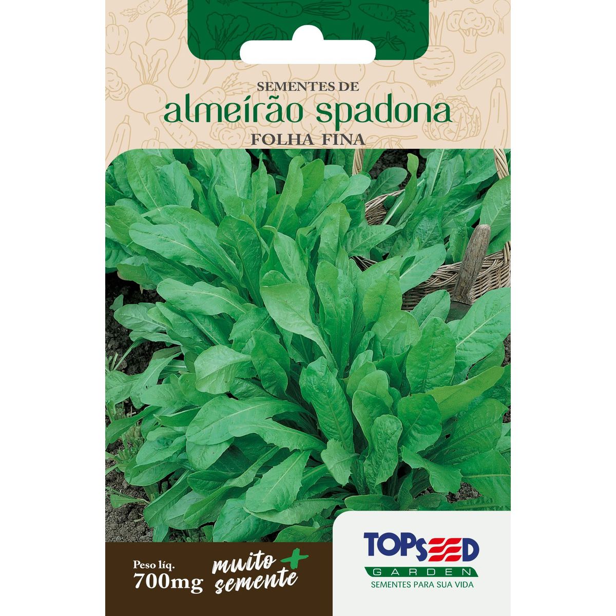 Semente Horta Almeirão Spadona, marca Topseed Garden - Foto Principal