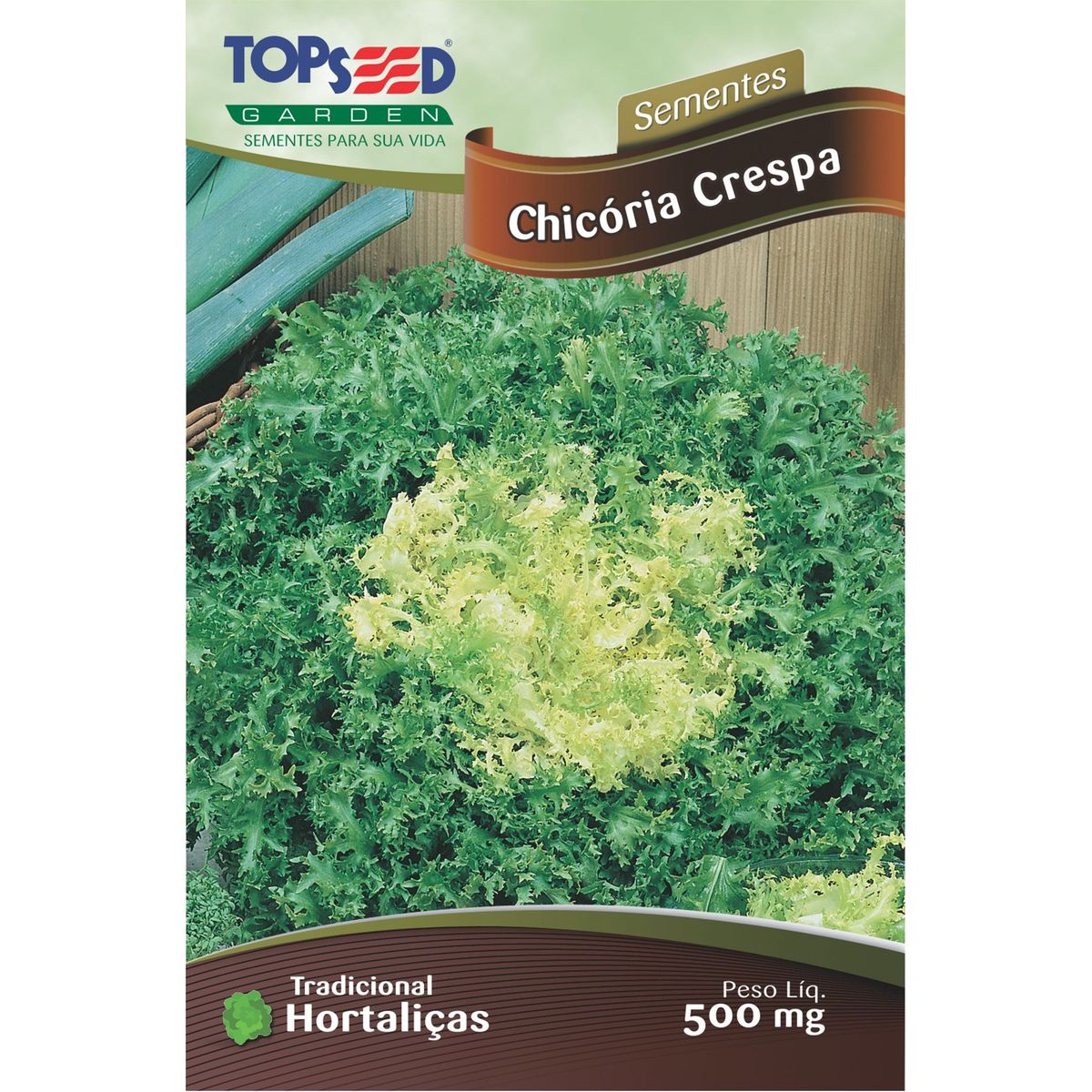 Semente Horta Chicória Crespa, marca Topseed Garden - Foto Principal