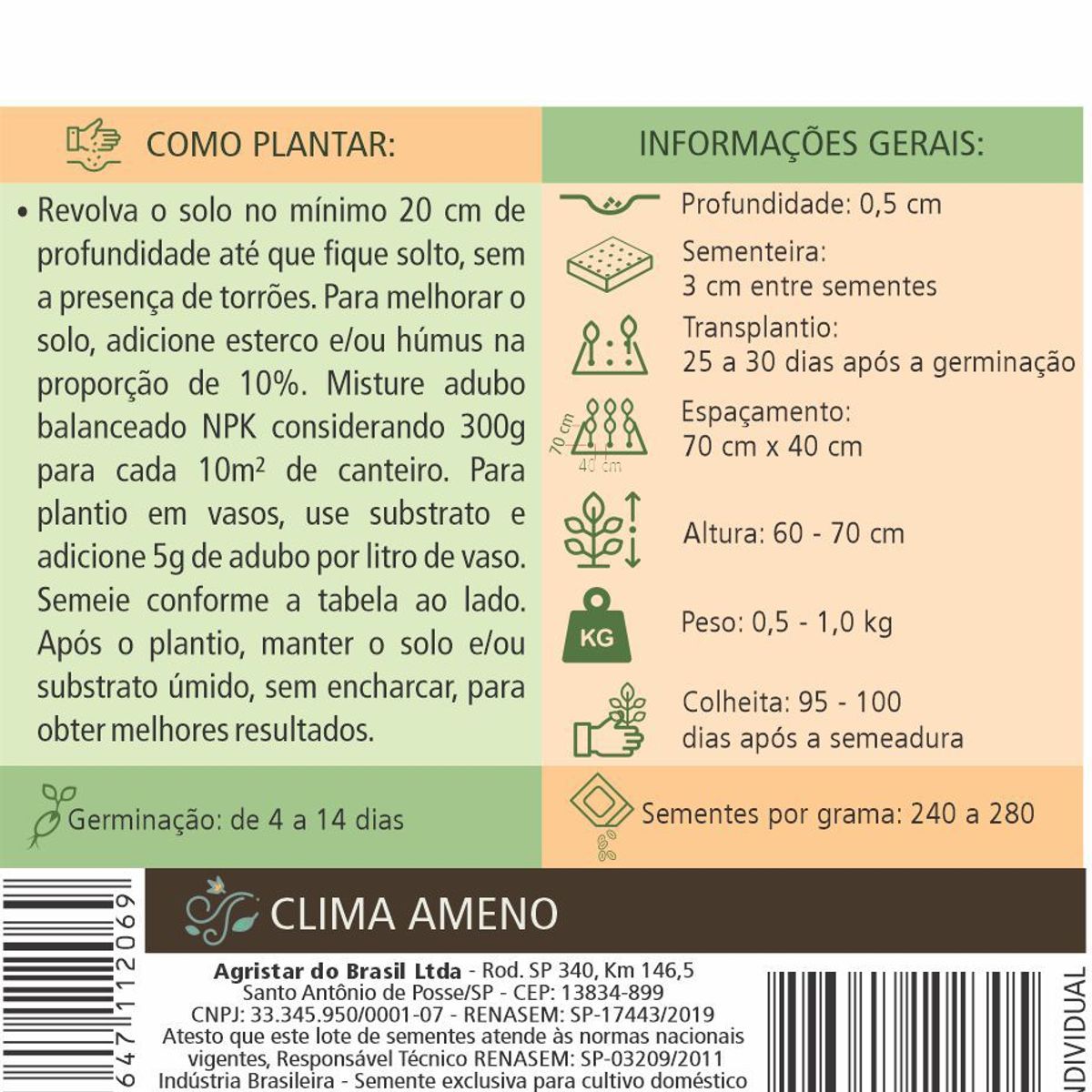 Semente Horta Brócolis de Cabeça, marca Topseed Garden - Foto 2