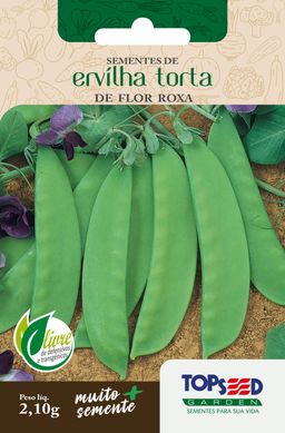 Semente Horta Ervilha Torta Flor, Roxo