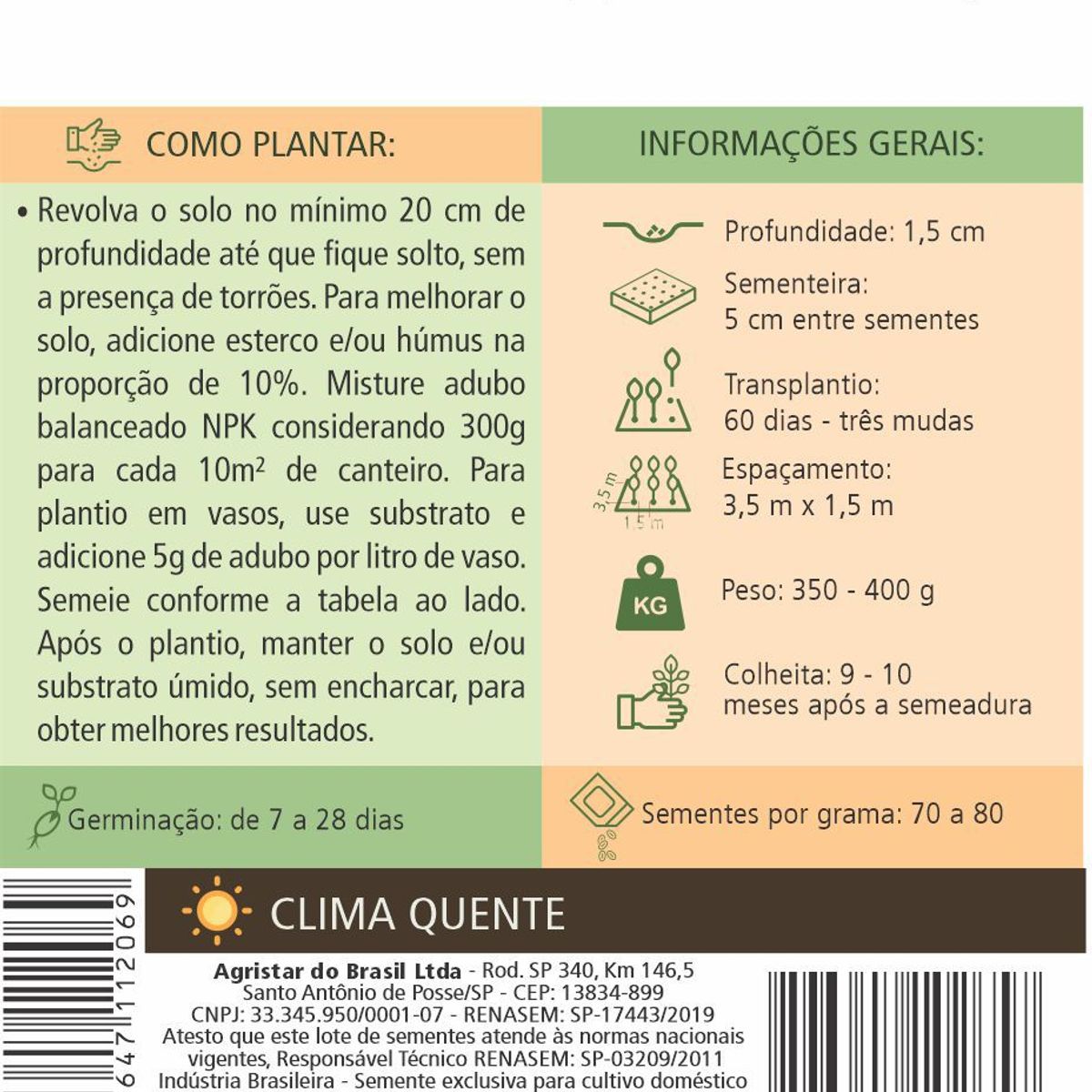 Semente Horta Mamão Sunrise Solo, marca Topseed Garden - Foto 2