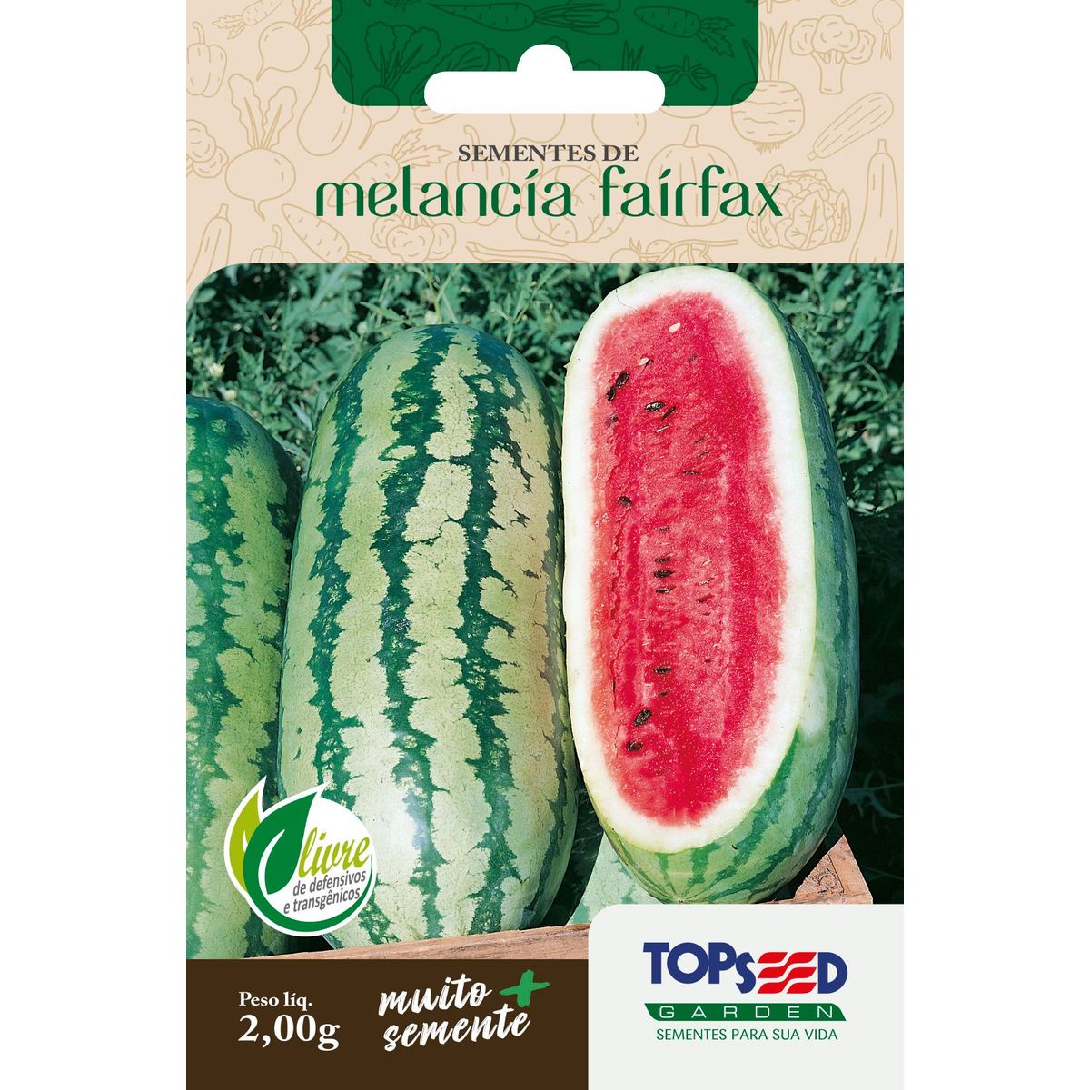 Semente Horta Melancia Fairfax, marca Topseed Garden - Foto Principal