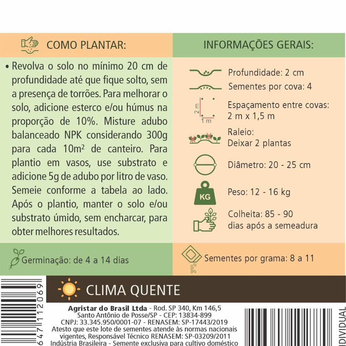 Semente Horta Melancia Fairfax, marca Topseed Garden - Foto 2