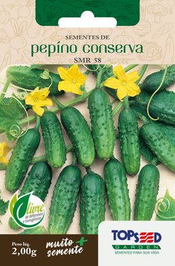 Semente Horta Pepino SMR 58 Conserva