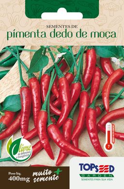 Semente Horta Pimenta Dedo Moa