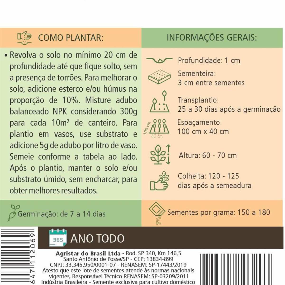 Semente Horta Pimentão Quadrado, Vermelho, marca Topseed Garden - Foto 2