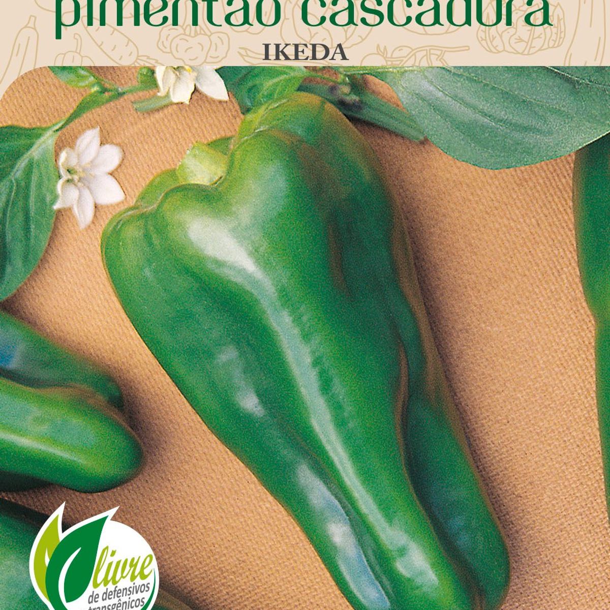 Semente Horta Pimentão Cascadura, marca Topseed Garden - Foto Principal