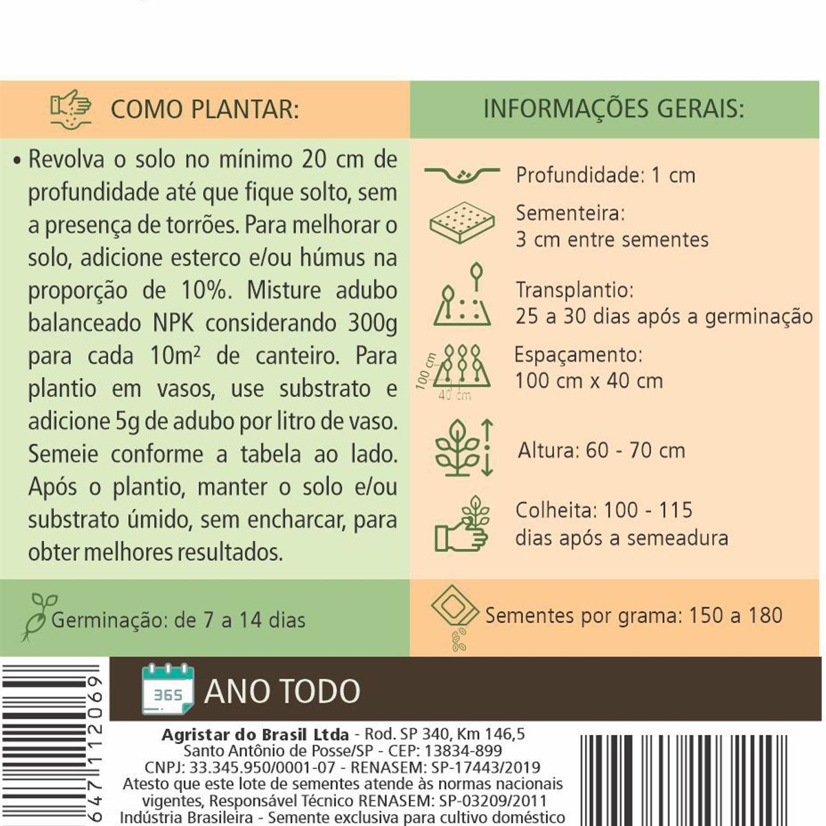 Semente Horta Pimentão Cascadura, marca Topseed Garden - Foto 2