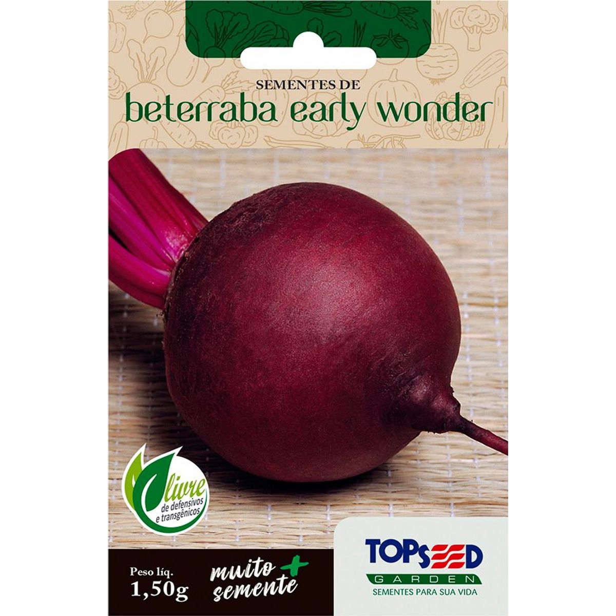 Semente Horta Rabanete Early Scarlet, marca Topseed Garden - Foto Principal