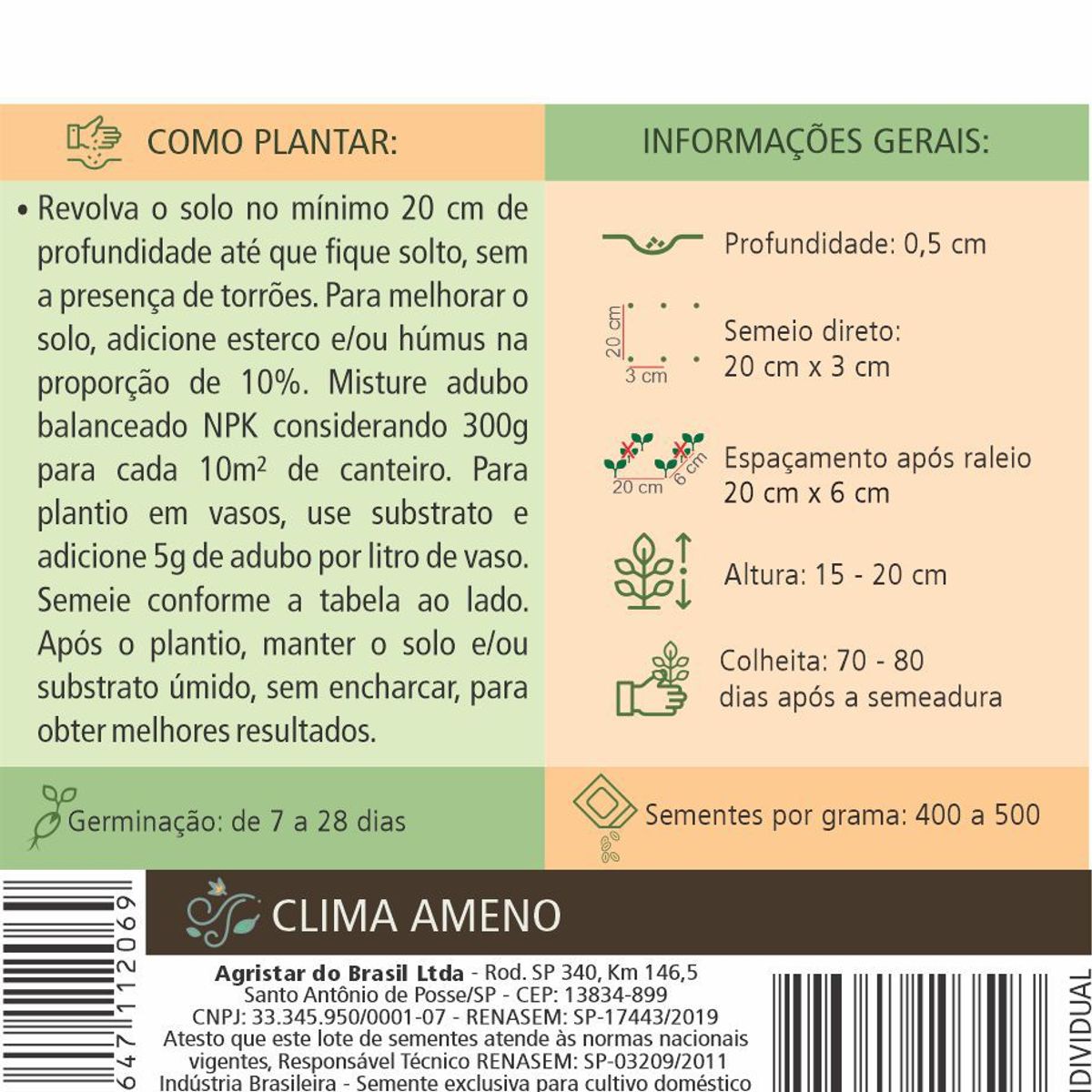 Semente Horta Salsa Lisa, marca Topseed Garden - Foto 2