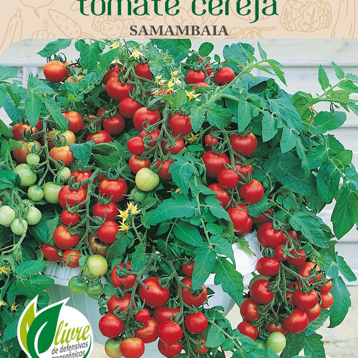 Semente Horta Tomate Cereja Samam, marca Topseed Garden - Foto Principal