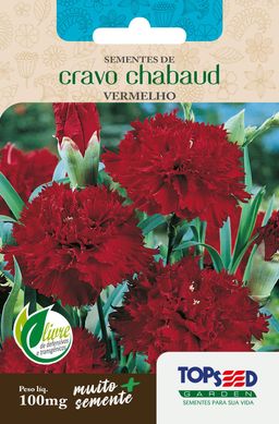 Semente Flor Cravo Chabaud, Vermelho