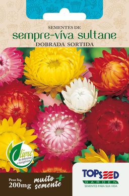 Semente Flor Sempre-Viva Sultane Dobrada